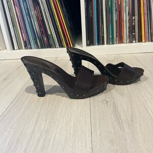 Vintage Dolce & Gabbana studded mules